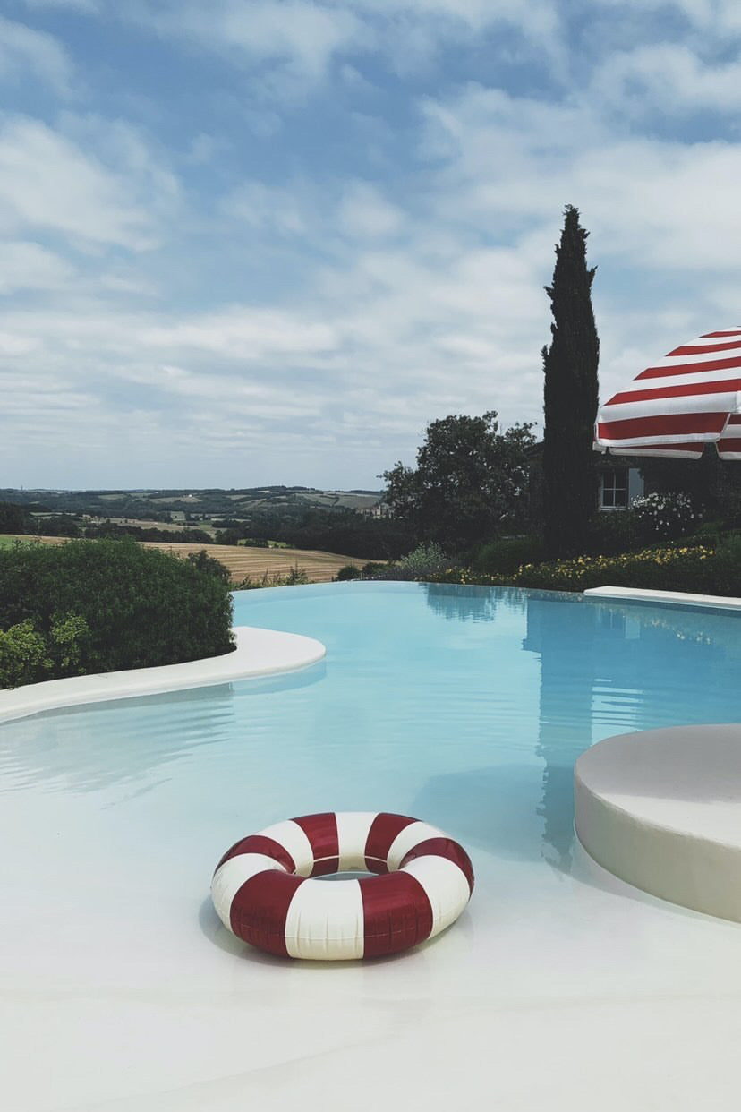 4 CELINE GRAND FLOAT 12Y ADULT - 120CM RUBY RED 4 bouées petites pommes