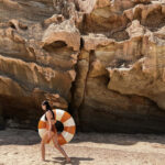 4 CELINE GRAND FLOAT 12Y ADULT - 120CM TANGERINE 2 bouées petites pommes