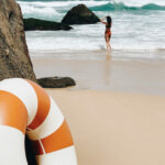 4 CELINE GRAND FLOAT 12Y ADULT - 120CM TANGERINE 4 bouées petites pommes