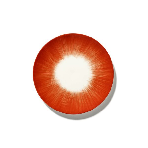ASSIETTE DÉ OFF-WHITE/RED VAR 5 D17,5cm