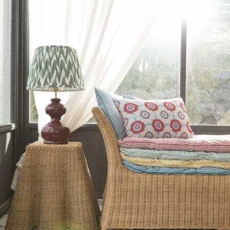 Lampe GALERA rouge carmin - MAHE