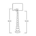 lampadaire tucana blanc mahe