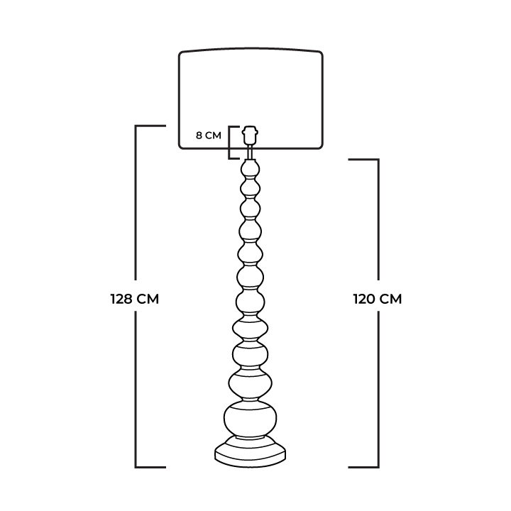 lampadaire tucana blanc mahe