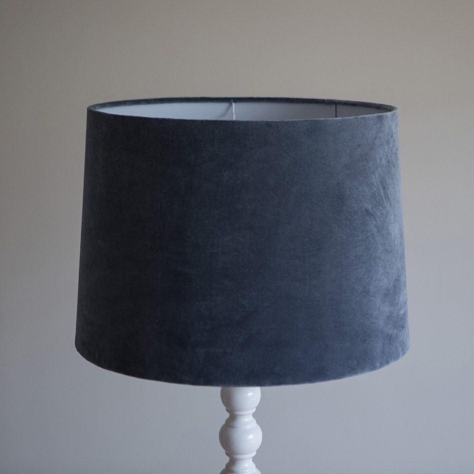 abat jour conique velours mahe