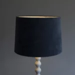 abat jour conique velours mahe