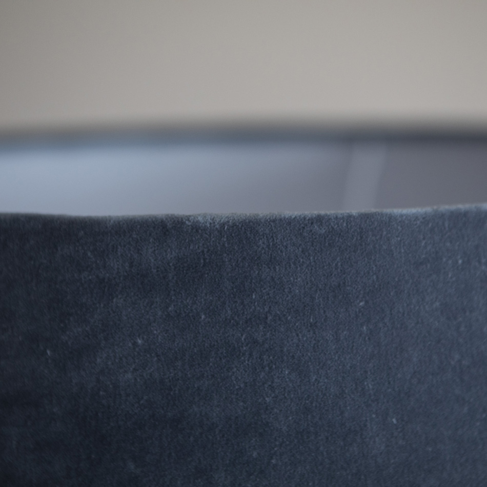 abat jour conique velours mahe