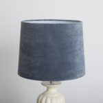 abat jour conique velours mahe