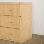 commode en rotin simone mahe