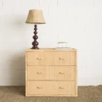 commode en rotin simone mahe
