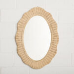 miroir en rotin ondulé mahe